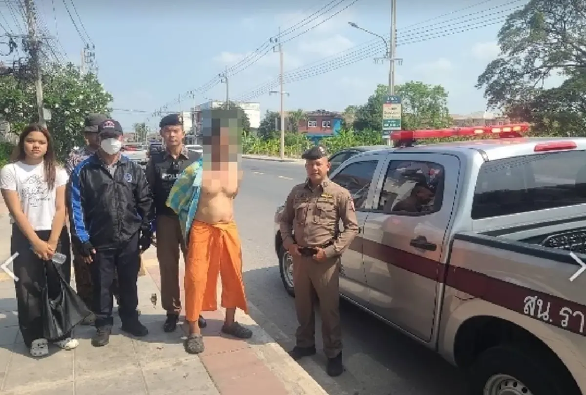 ตำรวจ สน.ท่าข้าม ระงับเหตุผู้ป่วยจิตเวชอาละวาด ก่อนนำส่งรักษาโรงพยาบาล