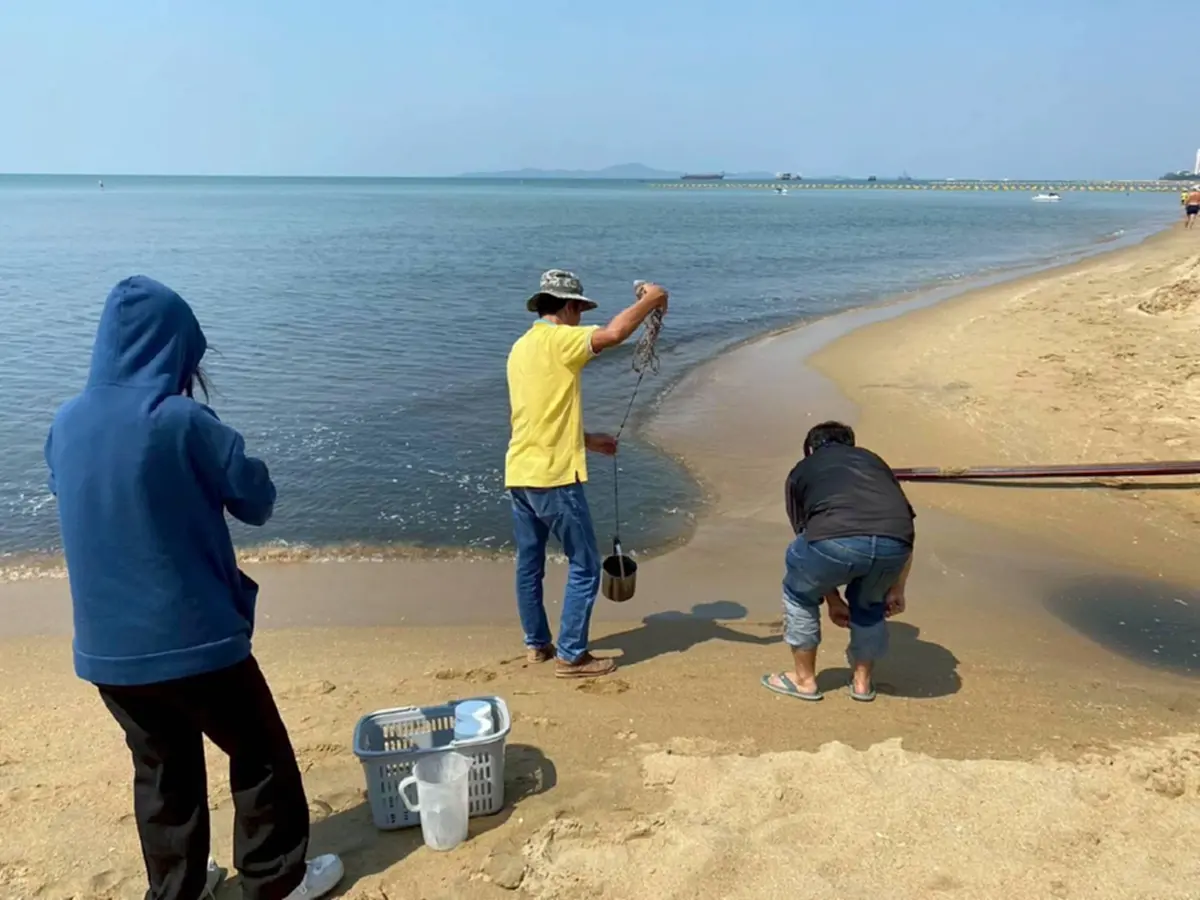ผู้รับเหมางานเข้า ปล่อยน้ำเสียลงหาดจอมเทียน นายกเบียร์เอาจริง