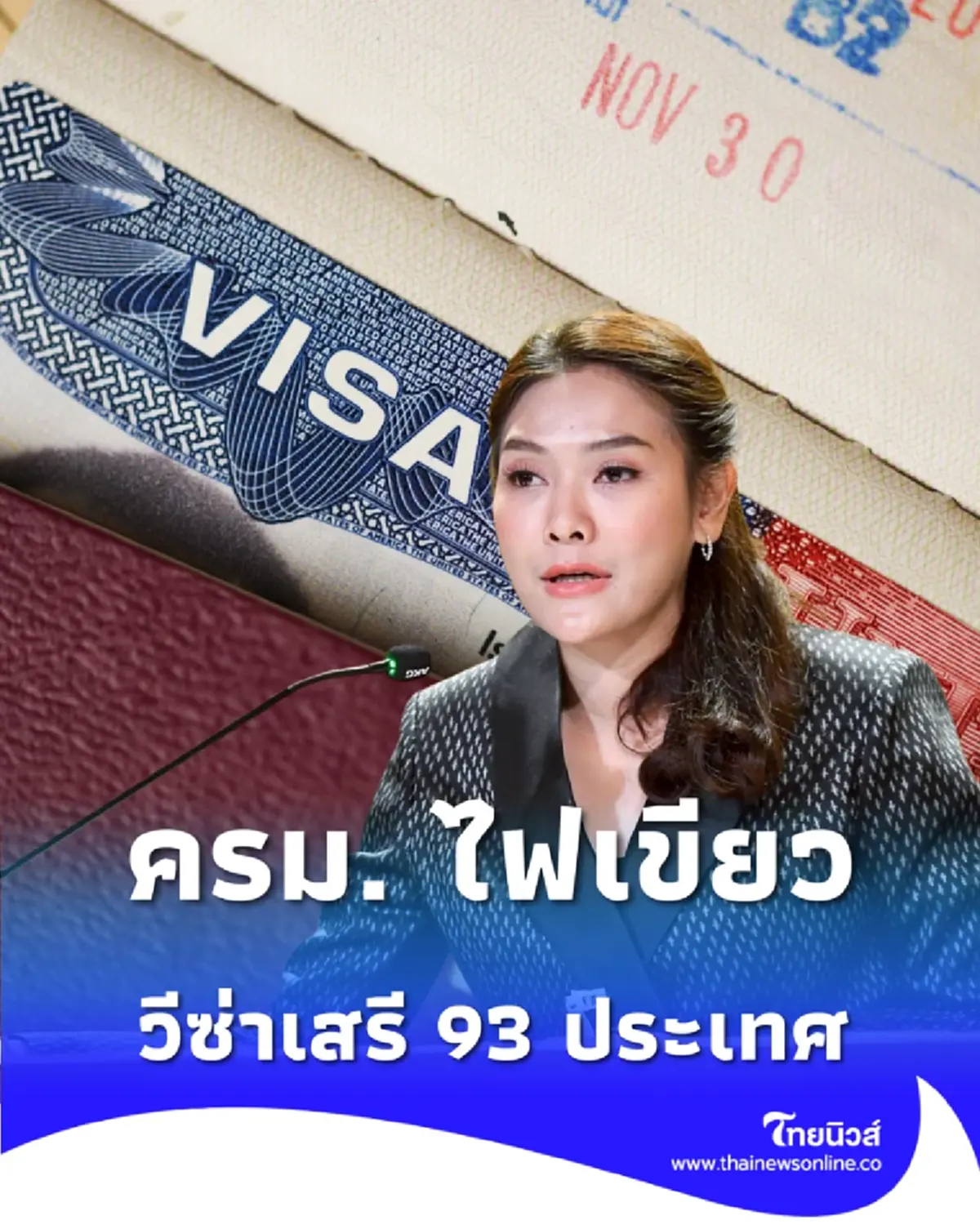 ไทยเอาจริง ครม. ไฟเขียว วีซ่าเสรี ยกระดับ 93 ประเทศเข้าไทยได้ทันที 60 วัน