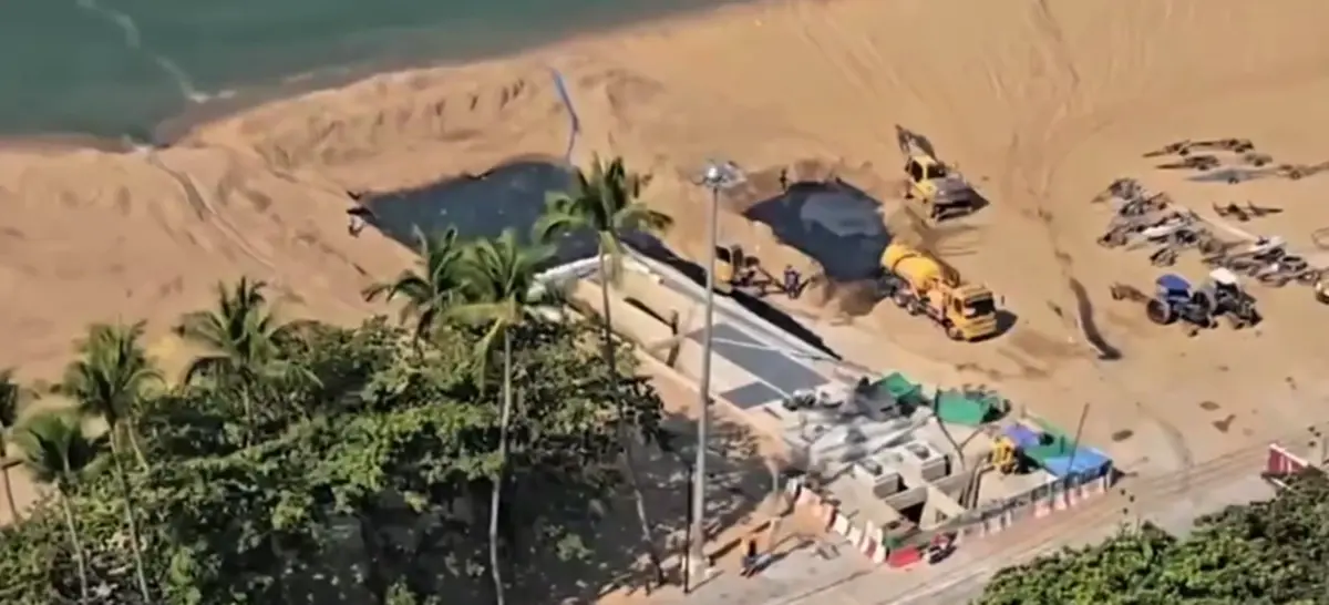 ผู้รับเหมางานเข้า ปล่อยน้ำเสียลงหาดจอมเทียน นายกเบียร์เอาจริง