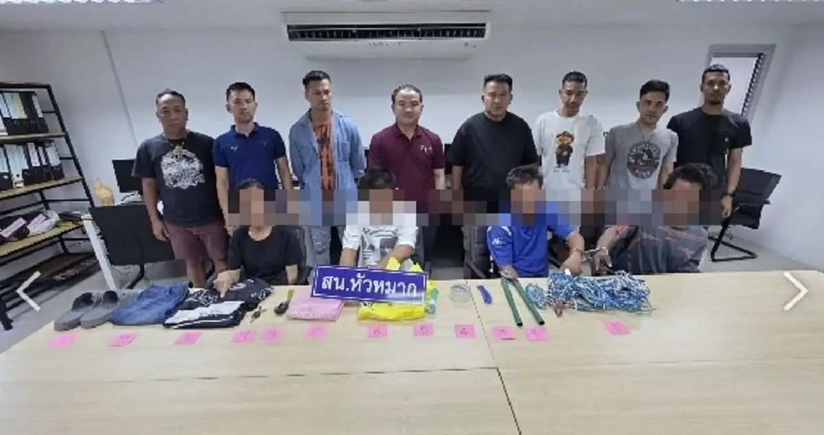 ตำรวจ สน.หัวหมาก รวบแก๊งลักตัดสายไฟย่านรามคำแหง–พัฒนาการ