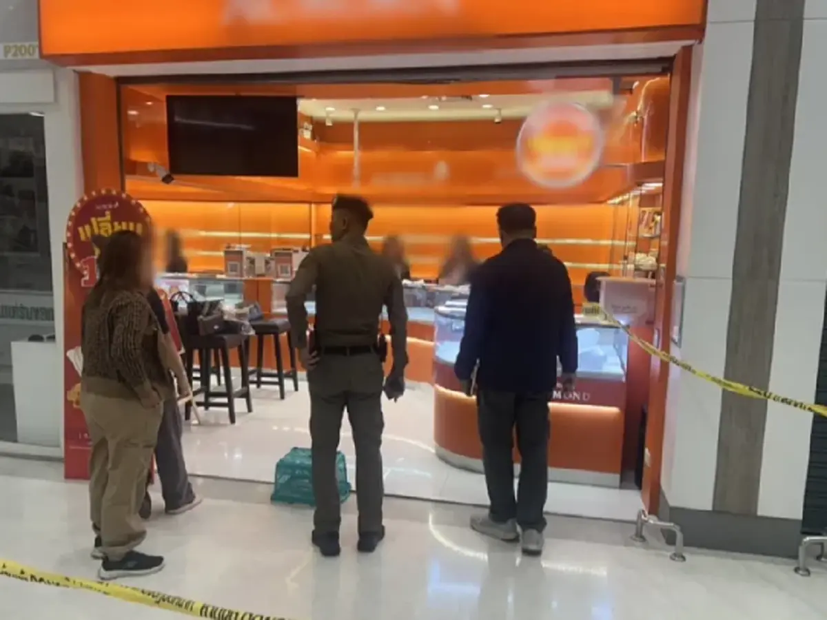 รู้ตัวแล้ว คนร้ายบุกชิงทองกลางห้างดัง เร่งจับกุมตัวมาลงโทษ