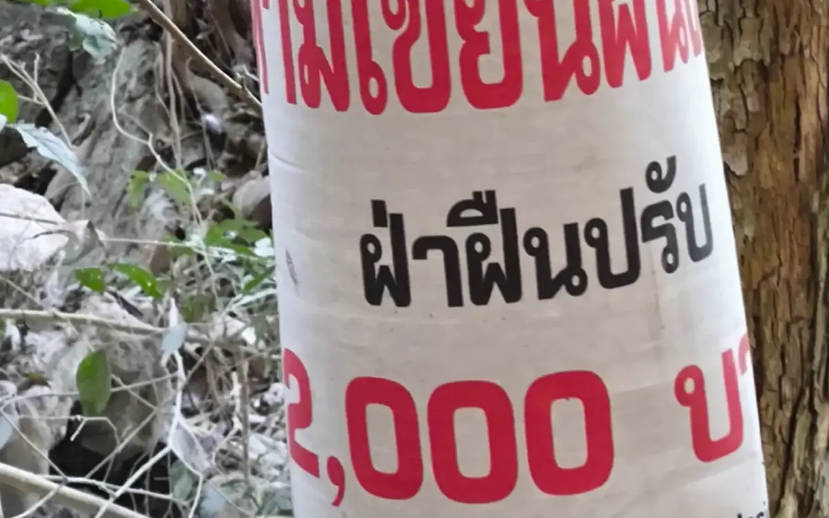 ประจานมือบอน! นทท.สลักชื่อเต็มผาหอบลำปาง แหล่งหินล้านปี