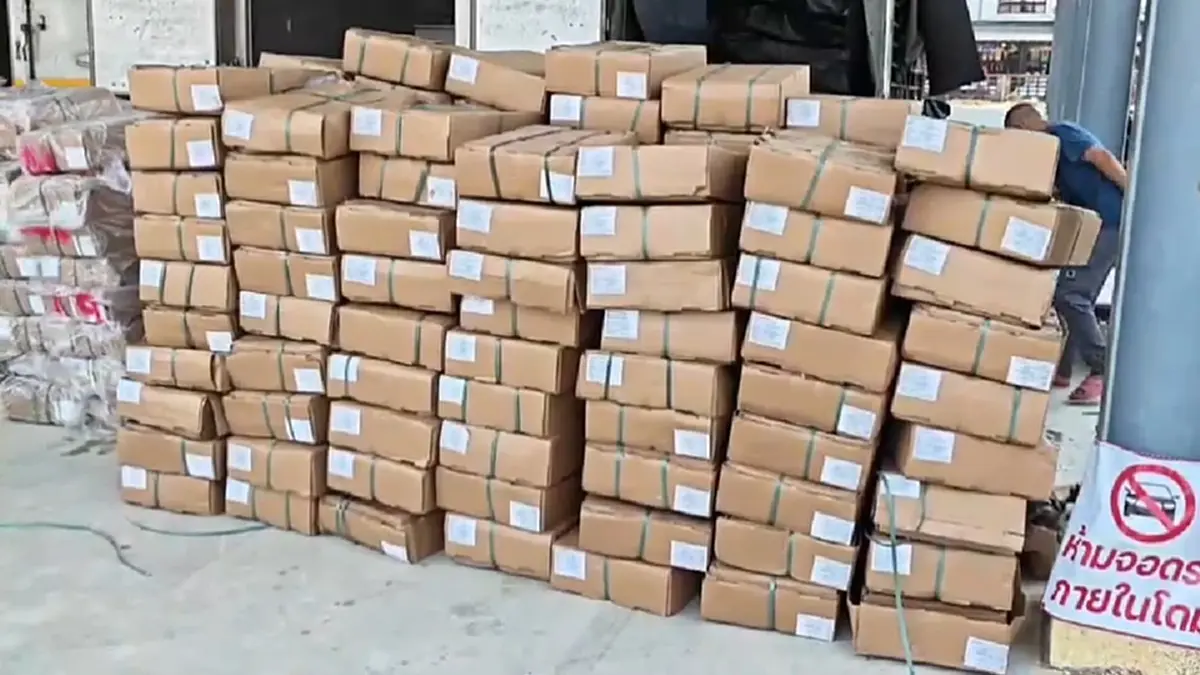 สกัดเนื้อเถื่อนอาร์เจนตินา 17 ตัน! รวบ 7 กระบะตู้ทึบกลางร้อยเอ็ด