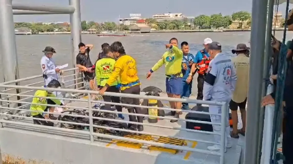 ยิ่งสลด เปิดท่าทาง 2 ร่างผูกติดกันลอยกลางแม่น้ำเจ้าพระยา