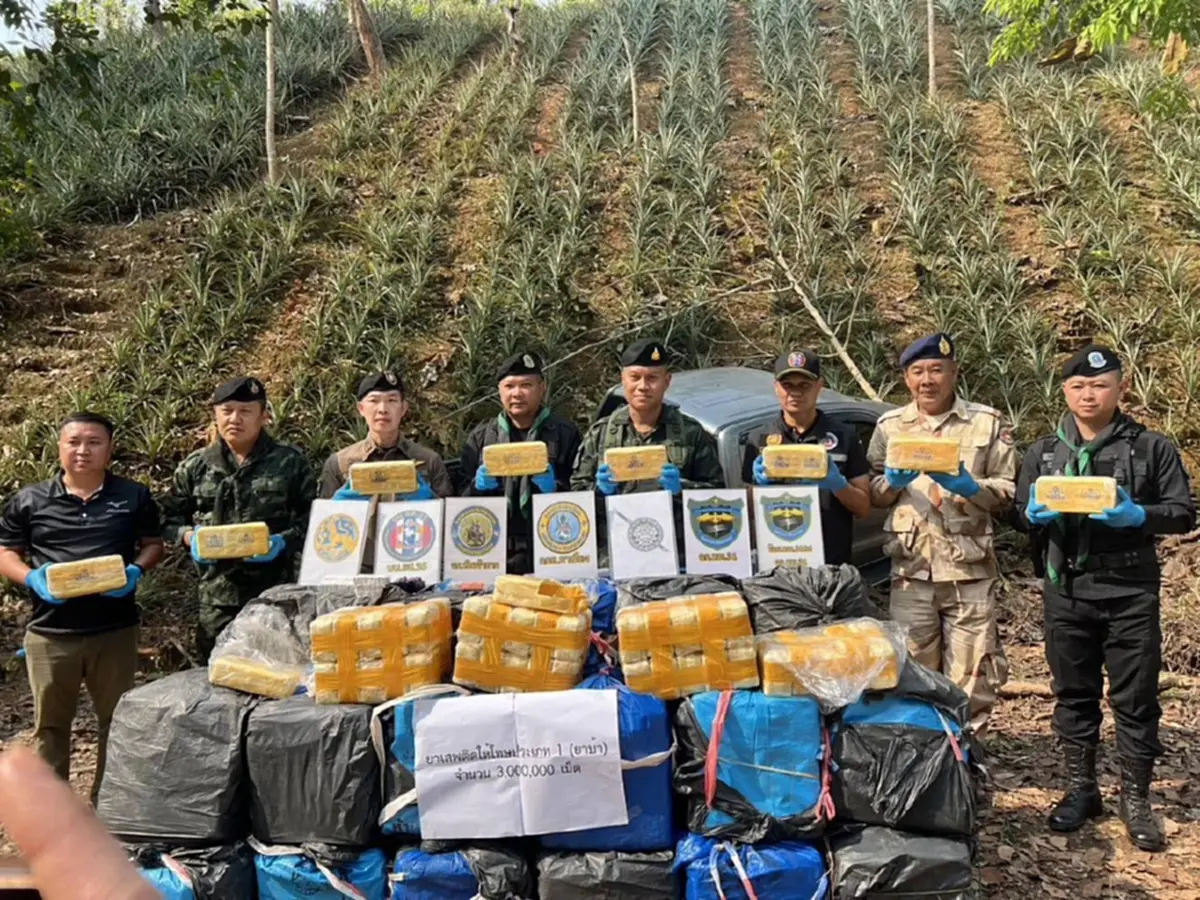 กองกำลังผาเมืองสกัดขบวนการลำเลียงยาเสพติด ยึดยาบ้า 3 ล้านเม็ด