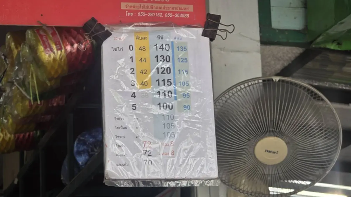 ไข่ไก่ปรับขึ้นแผงละ 6 บาททั่วไทย ชี้อากาศร้อนทำผลผลิตวูบ