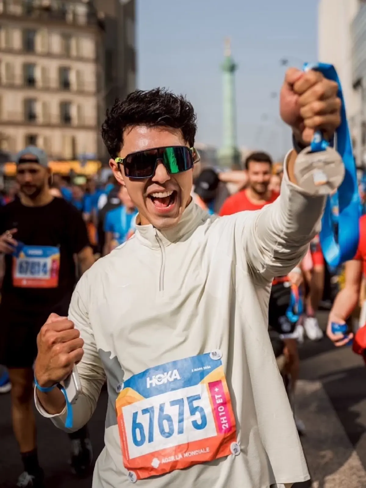 “นาย ณภัทร” พิชิตฮาล์ฟมาราธอนที่กรุงปารีส 21 กม. ครั้งแรก  