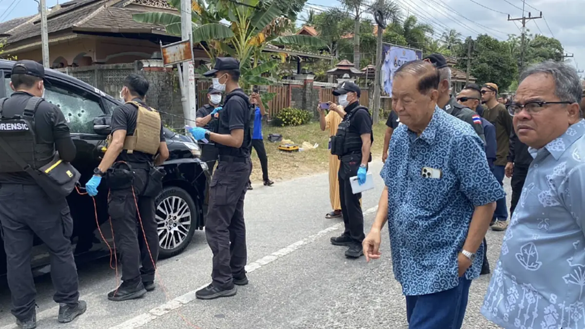 "วันนอร์" ลงพื้นที่นราธิวาสเยี่ยม "กมลศักดิ์" หลังถูกประกบยิง