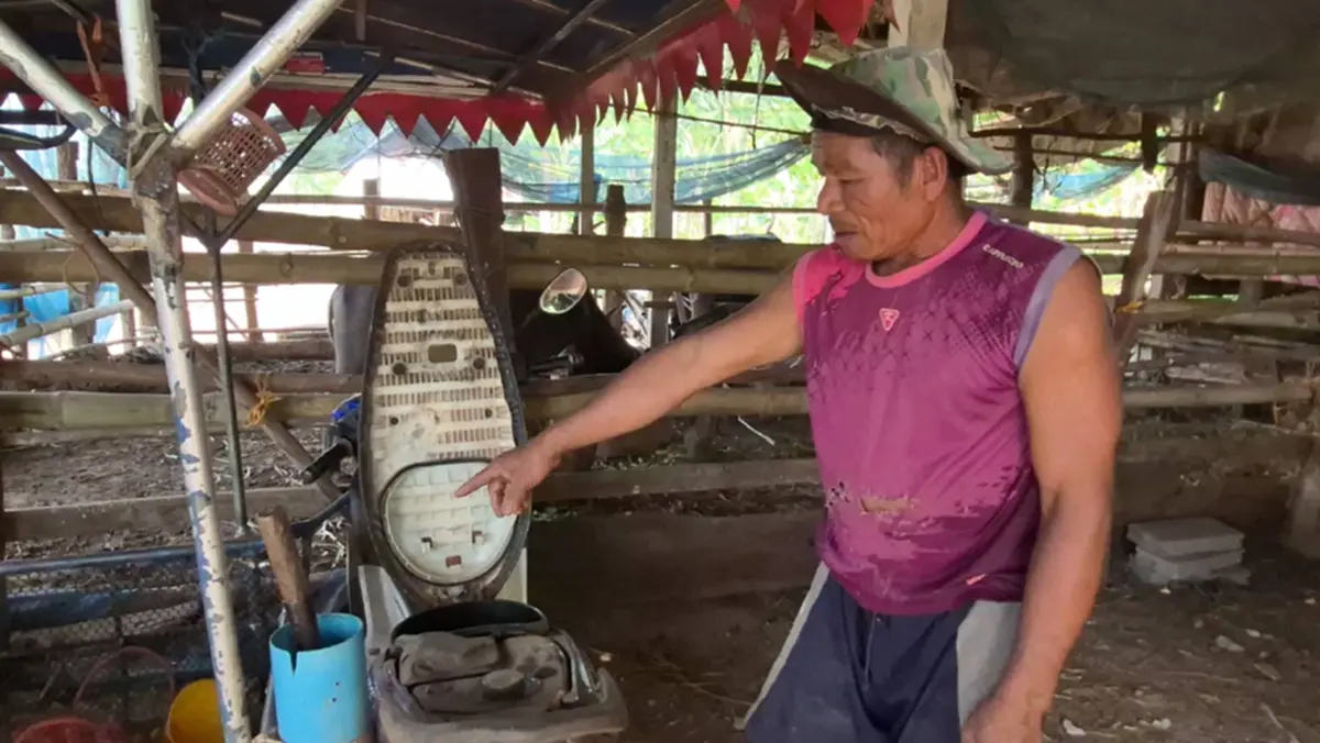 เจ็บกระดองใจ! โจรบุกเถียงนาลักดูดน้ำมันซาเล้งเกลี้ยงถัง