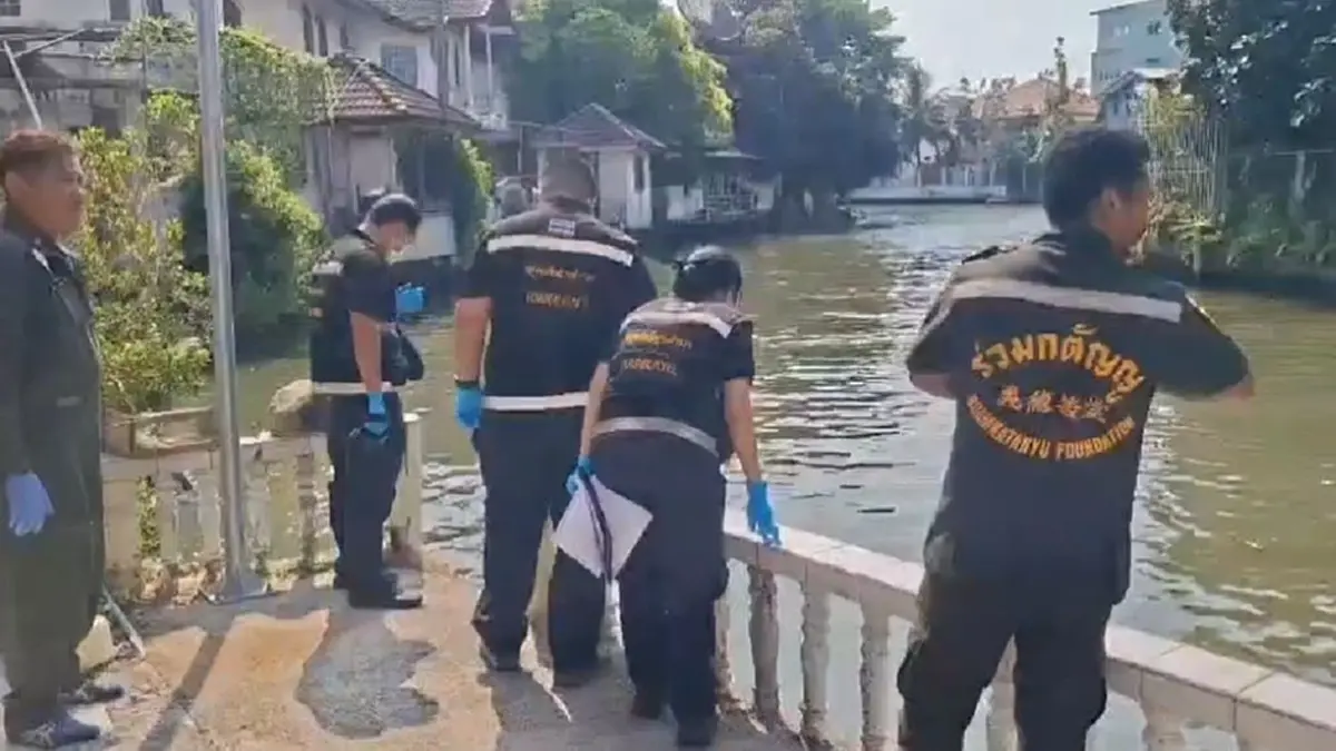 รู้แล้วใคร ร่างหนุ่มลอยคลองบางเชือกหนัง พิรุธรอยแผลที่ตัว