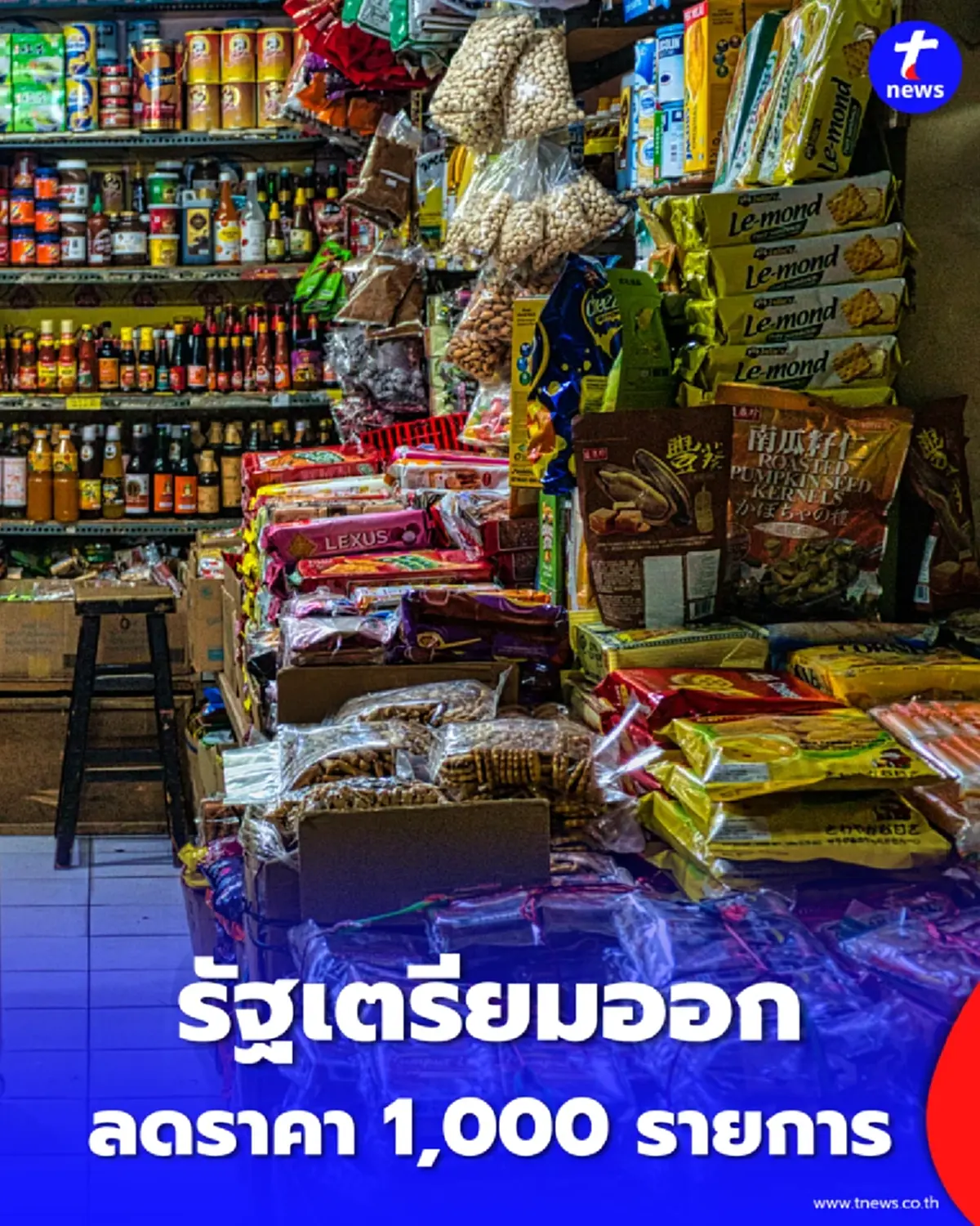 รัฐสั่งลุย หั่นราคาสินค้า 1,000 รายการ ลด 50% สู้ค่าครองชีพ