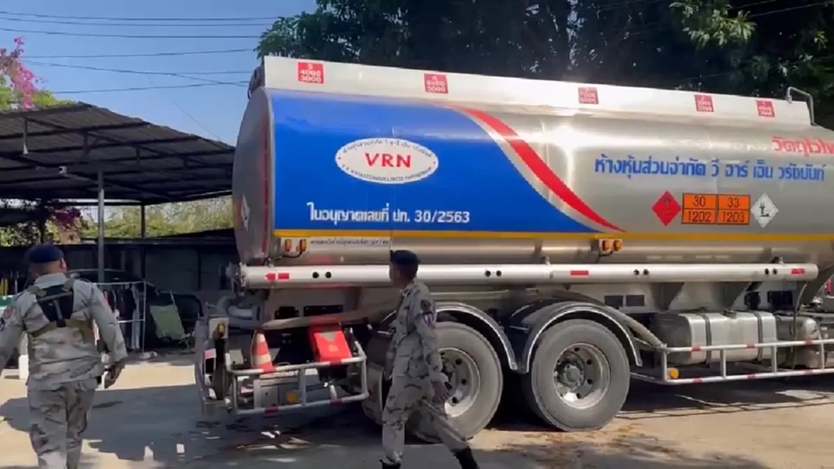 บุกสกัดจับดีเซล 20,000 ลิตร! เตรียมลอบข้ามฝั่งเมียนมา