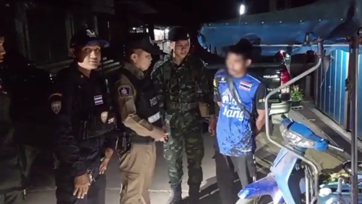 สังขละบุรีเข้ม! รวบหนุ่มพม่าลอบขนดีเซลพรางผ้าห่มส่งออก