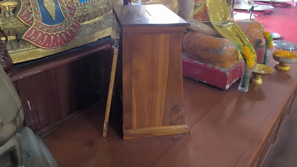 ใจบาป! งัดตู้บริจาควัดจูงนางพิษณุโลก 3 รอบซ้อน กวาดเงินเกลี้ยง