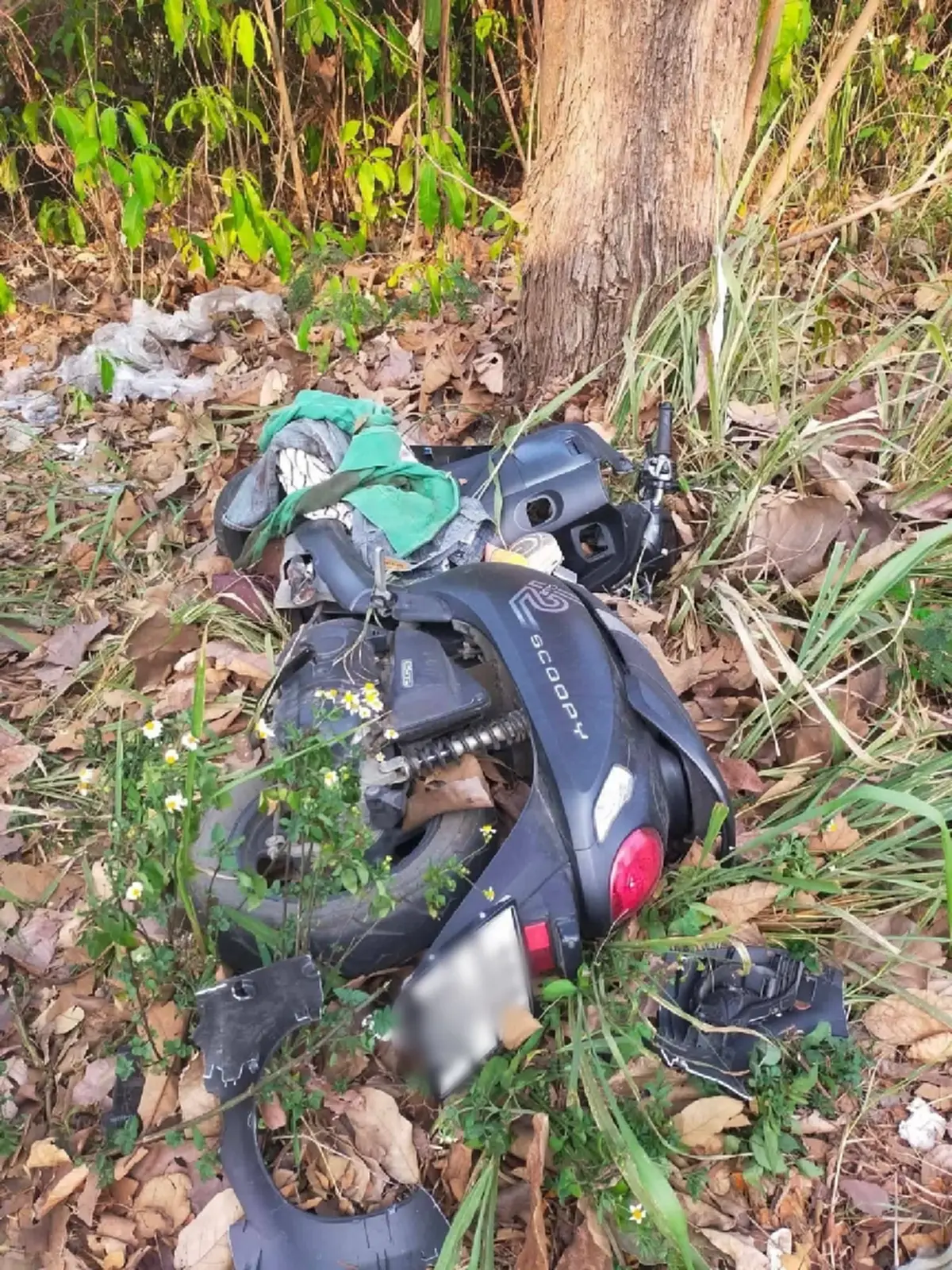 ครอบครัวสงสัย น้องใบเฟิร์นประสบเหตุปริศนา รถจยย.พังยับผิดปกติ