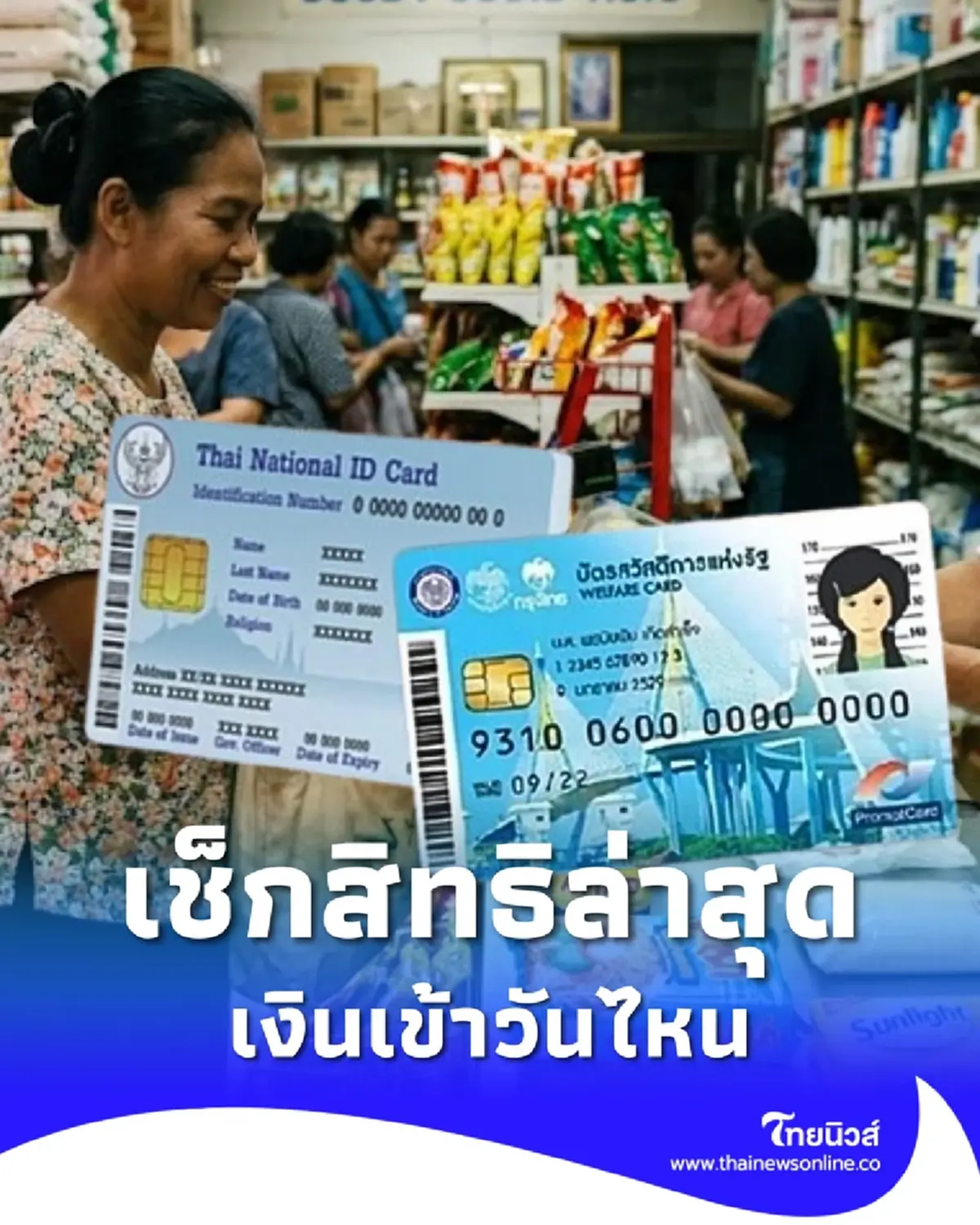 บัตรสวัสดิการแห่งรัฐ เติมเงินเพิ่มรวมเป็น 400 บาท เงินเข้าวันไหน