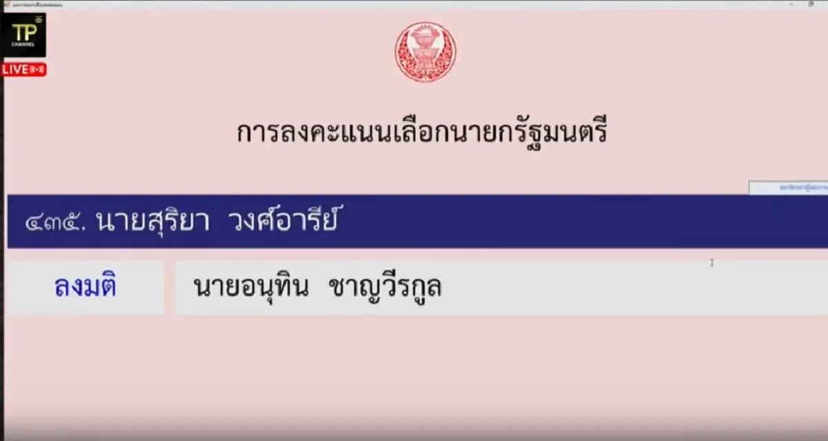 เปิดประวัติ สุริยา วงศ์อารีย์ งูเห่าส้มหนึ่งเดียว โหวตหนุน อนุทิน