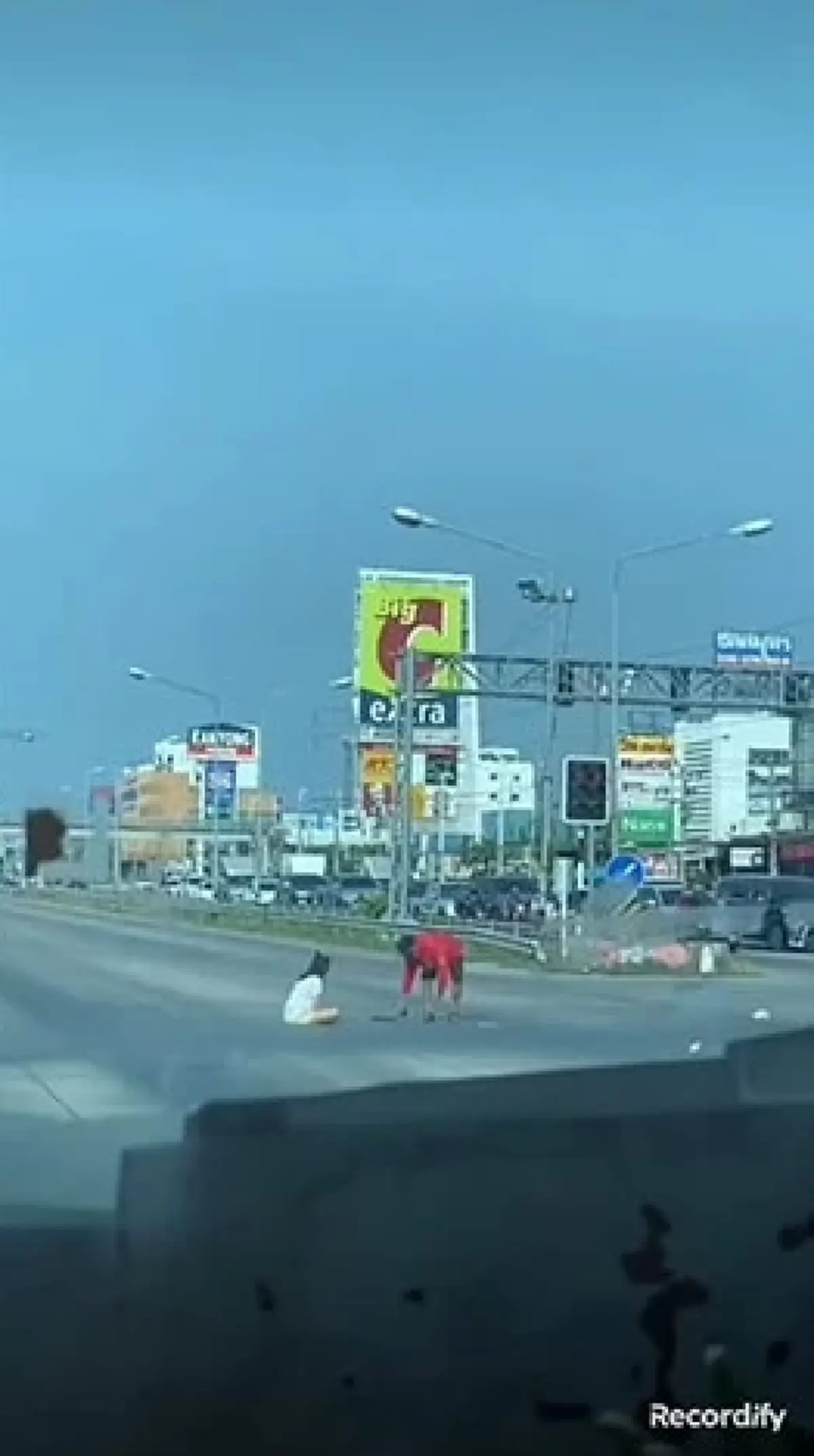 รู้แล้ว ต้นตอคู่รักทะเลาะกลางแยกไฟแดง ผู้ชายต้องเดินง้อกลางถนน