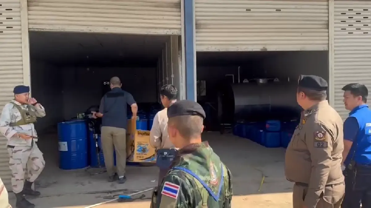 บุกสกัดจับดีเซล 20,000 ลิตร! เตรียมลอบข้ามฝั่งเมียนมา