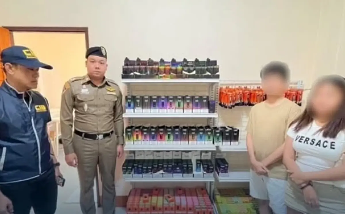 จับคาของกลาง! แก๊งบุหรี่ไฟฟ้าเดลิเวอรี่ ส่งตรงหอพักนักศึกษา