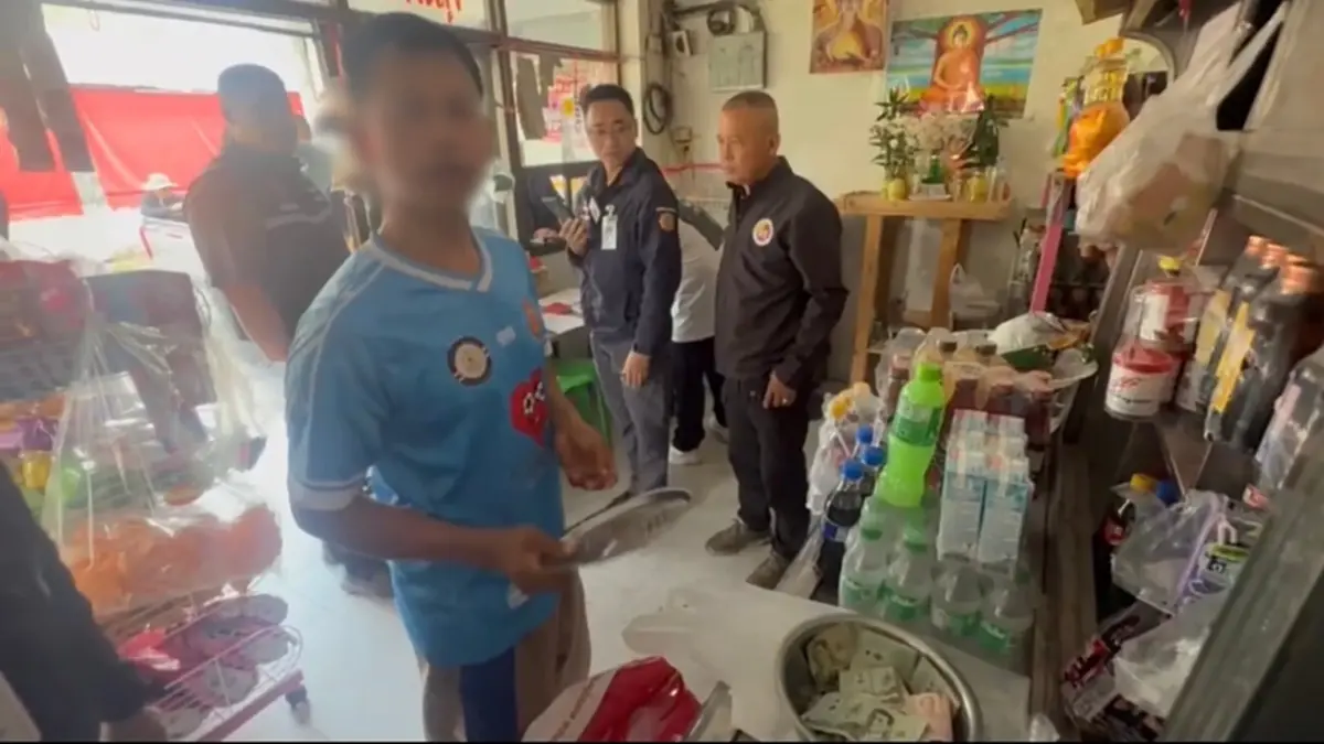 ตม.อยุธยาบุกรวบหนุ่มเมียนมาลอบเปิดร้านชำเองที่วังน้อย