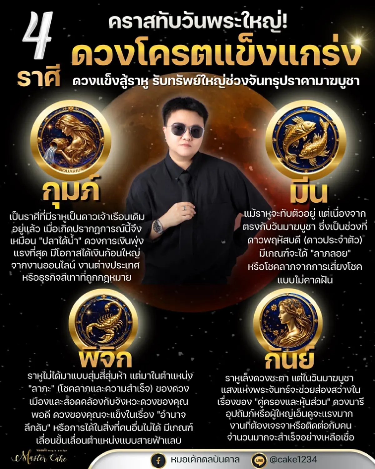 จันทรุปราคา 4 ราศี ดวงการเงินพุ่งแรง รับทรัพย์ ได้เงินก้อนใหญ่