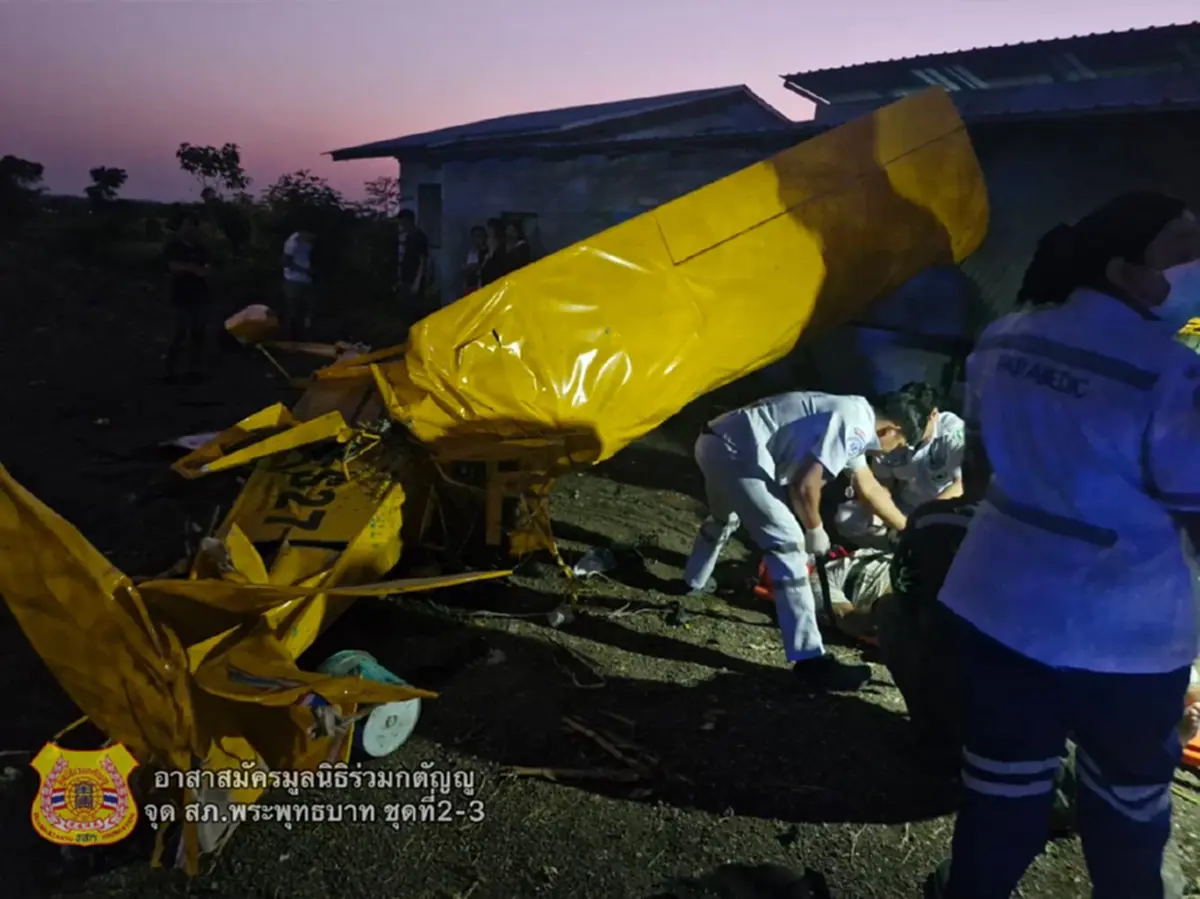 เปิดเลข เครื่องบินตกใส่บ้านกลางชุมชน โชคดีไม่มีใครเสียชีวิต