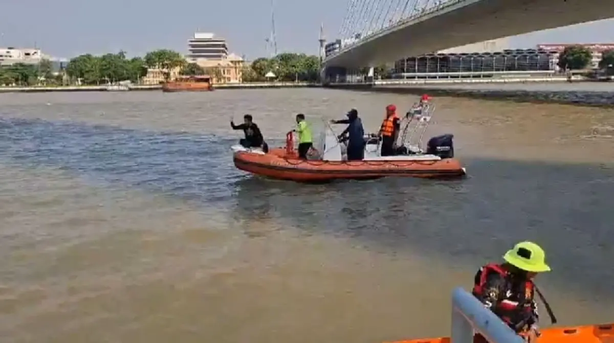 ยิ่งสลด เปิดท่าทาง 2 ร่างผูกติดกันลอยกลางแม่น้ำเจ้าพระยา