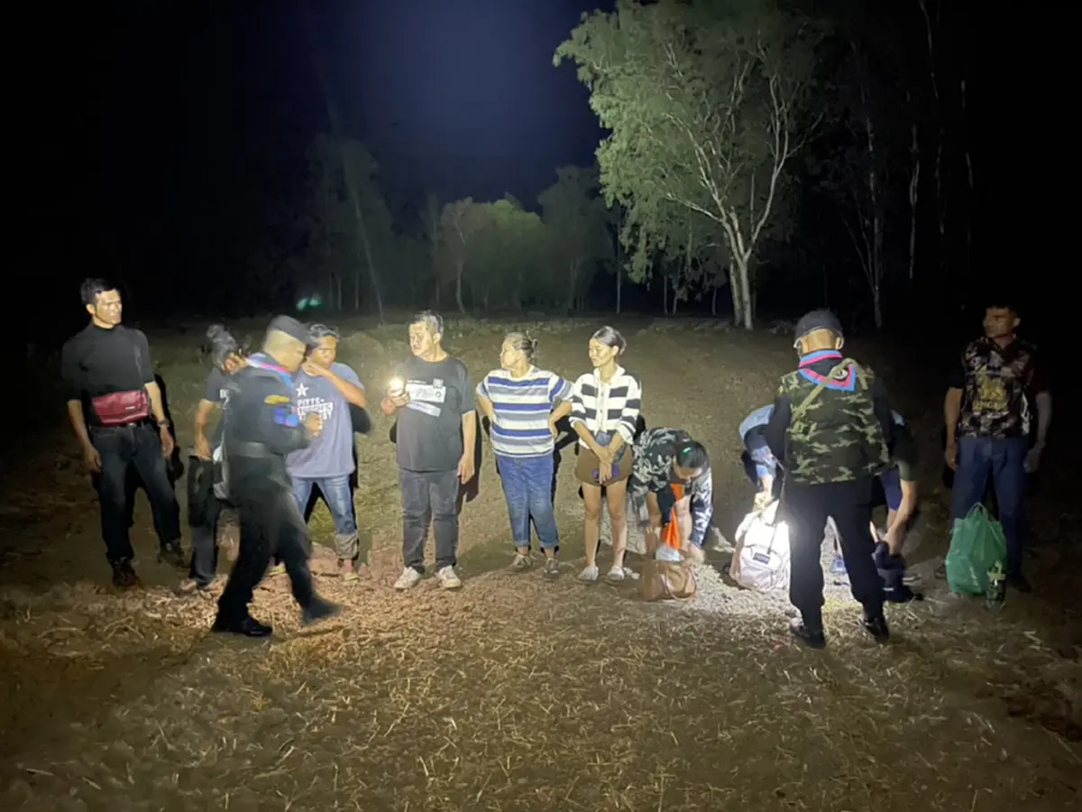 รวบ 10 คนไทยลอบข้ามแดนจากปอยเปต แฉถูกหลอกทำงานเว็บพนัน