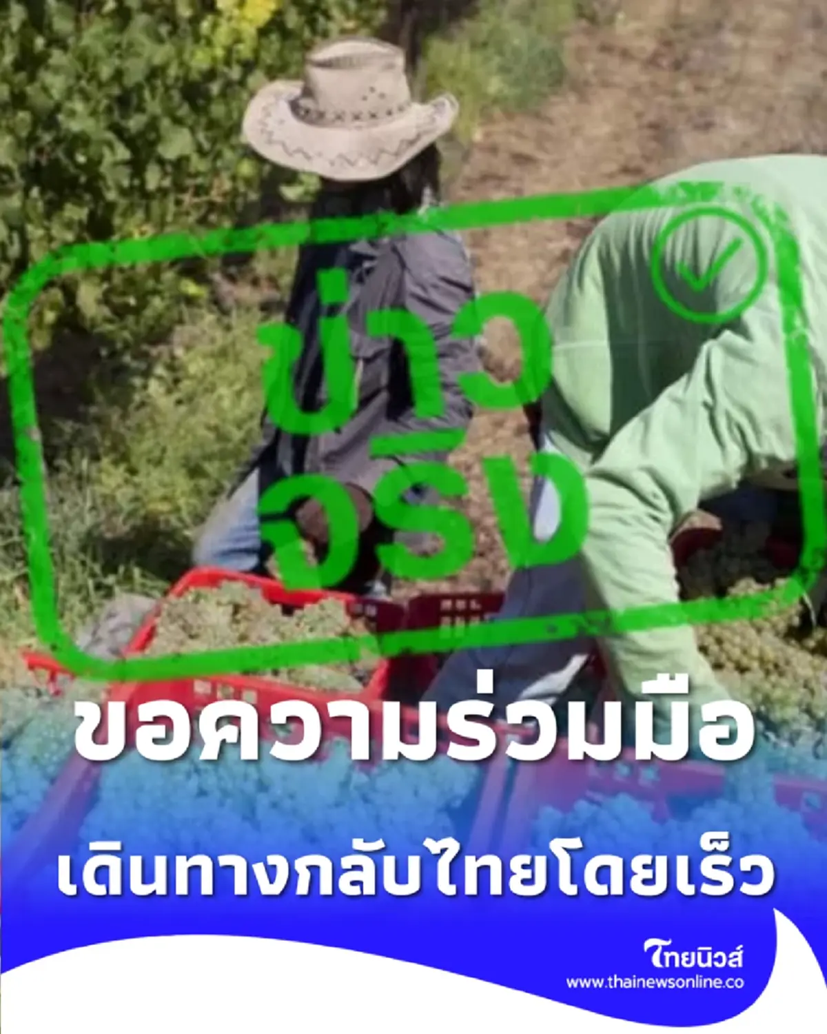 รัฐบาลวอนคนไทยในอิสราเอล เร่งกลับไทย ก่อนสถานการณ์บานปลาย