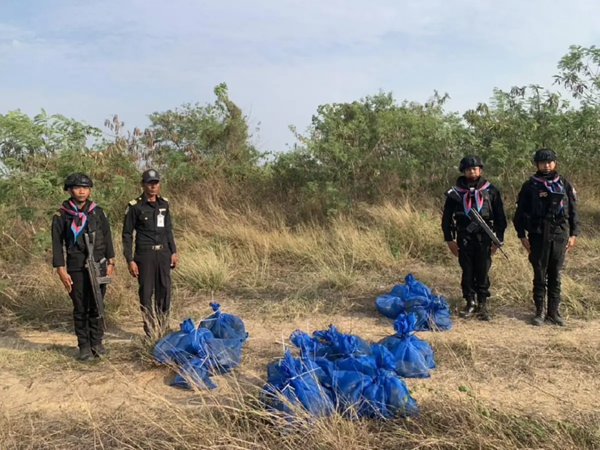 บุกยึดลิงแสม 51 ตัว ริมชายแดนอรัญประเทศ ซุกถุงตาข่ายเตรียมลอบขน