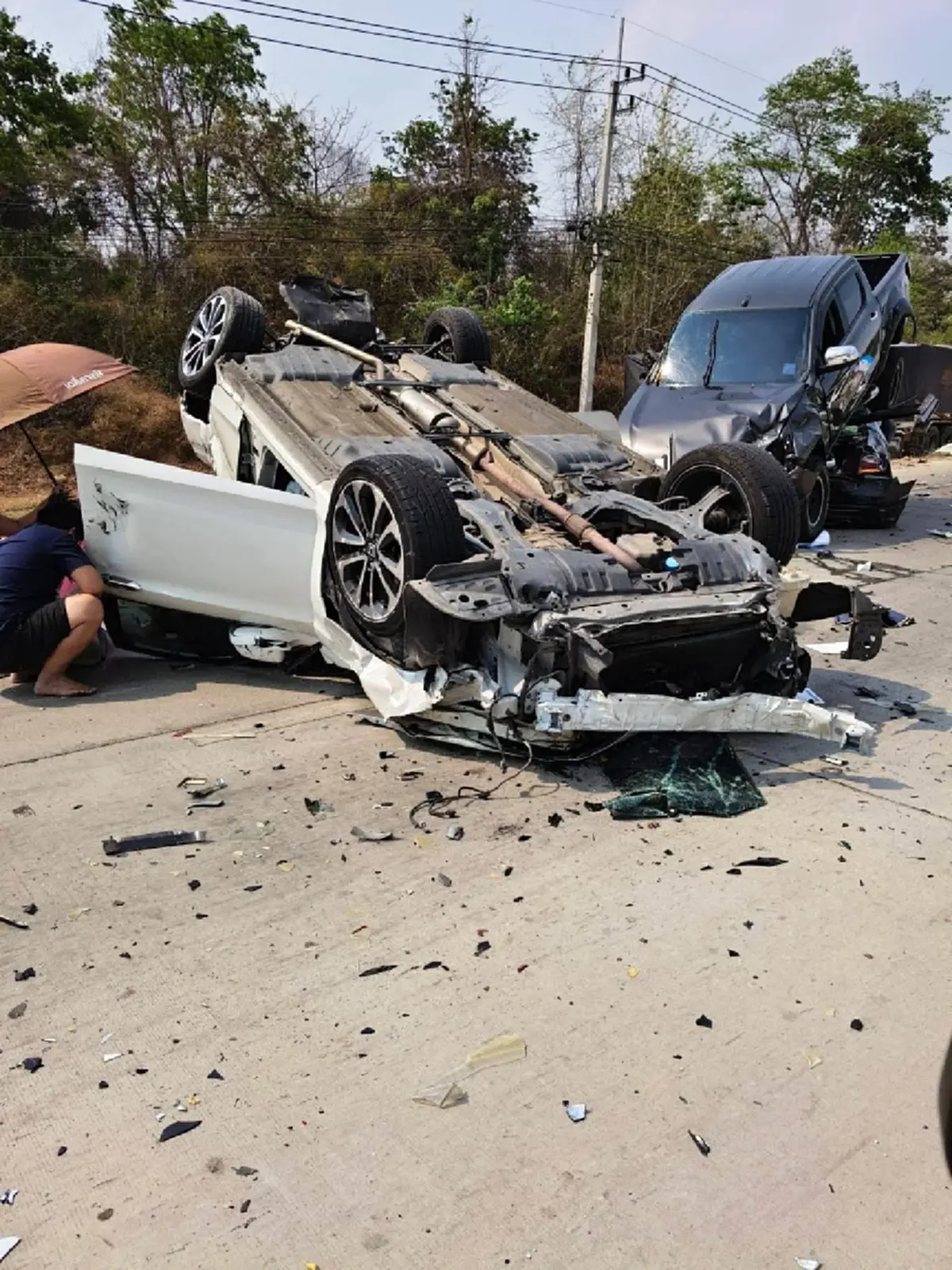 ออกแล้ว ผลตรวจรถพ่วง 18 ล้อ หลังคนขับสารภาพ ปมอุบัติเหตุชน 9 คัน