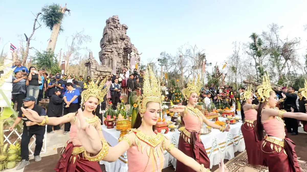 ยิ่งใหญ่ครั้งประวัติศาสตร์! สุรินทร์จัดรำบวงสรวงปราสาทตาควาย