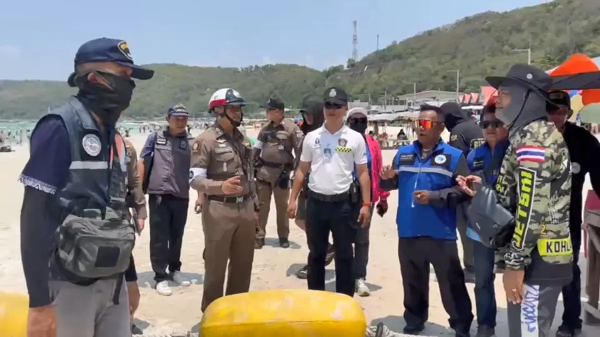 สภ.พัทยาคุมเข้มเกาะล้าน! สุ่มเป่าแอลกอฮอล์คนขับเรือ–รถรับจ้าง