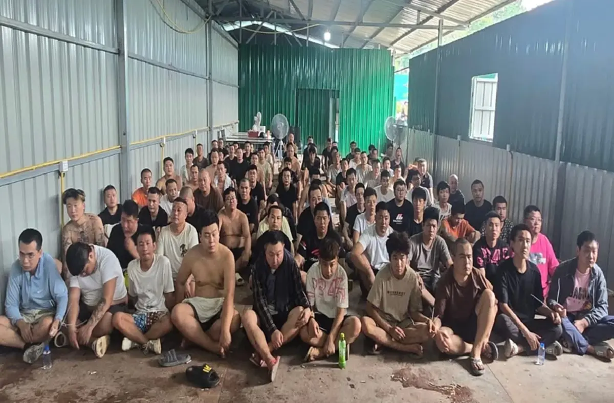 รวบจีน-ลาว! เมียนมาบุกทลายแก๊งสแกมเมอร์กลางป่าใกล้ท่าขี้เหล็ก