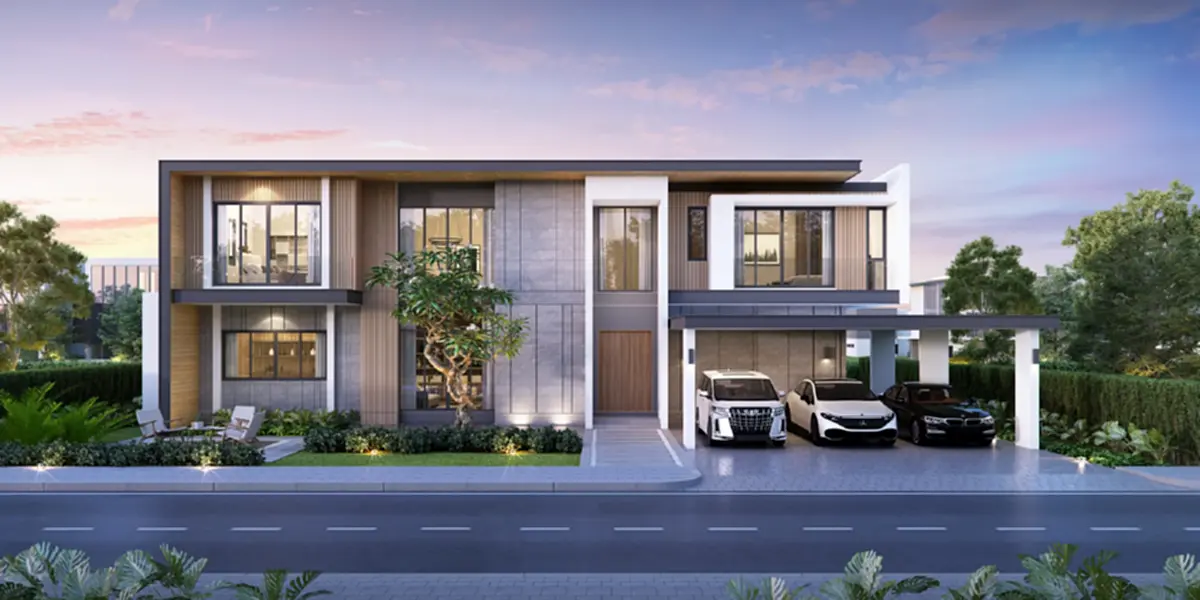 บ้าน 2 ชั้นสไตล์โมเดิร์น