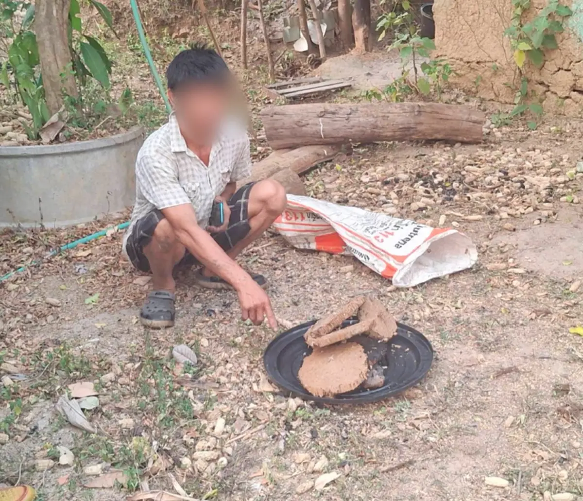 จับคาหนังคาเขา! รวบมือเผาหาของป่า พร้อมของกลาง พบปัสสาวะม่วง