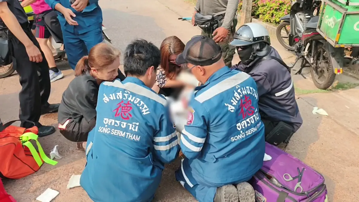 อุทาหรณ์ซ้อนท้าย! ชายเสื้อหล่นเกี่ยวสเตอร์ดึงแขนเด็ก 11 ปีติดล้อจนหัก