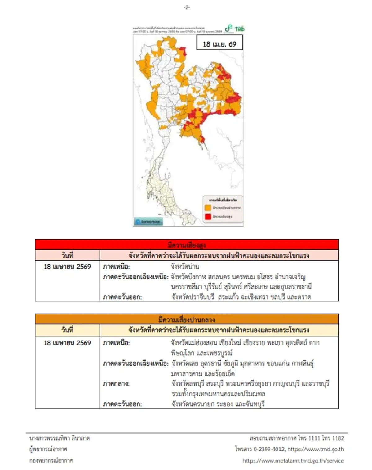เตือน 46 จังหวัดโดนเต็มๆ พายุฤดูร้อนถล่มวันนี้ ฝนฟ้าคะนองอ่วม