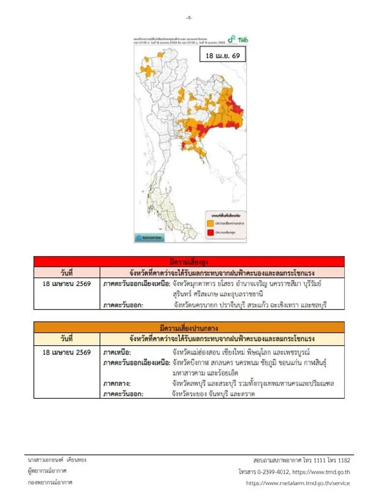 เตือนภัยด่วน ฉ.5 พิกัดพายุฤดูร้อนถล่ม ทั้งฝนทั้งร้อนจัด