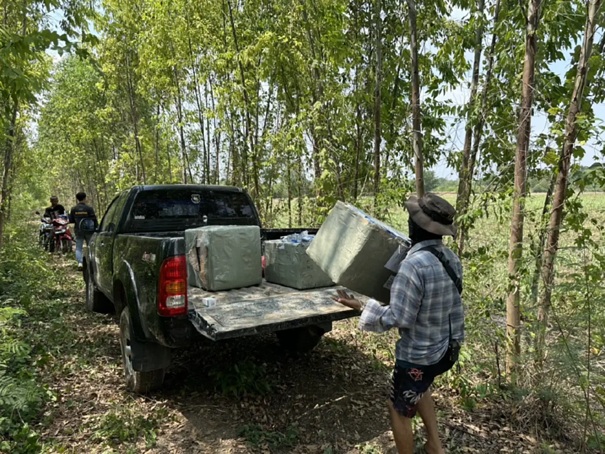 สกัดล็อตใหญ่ชายแดน ยึด "ยาเสียสาว" เกือบ 1 แสนเม็ด ลอบขนจากกัมพูชา