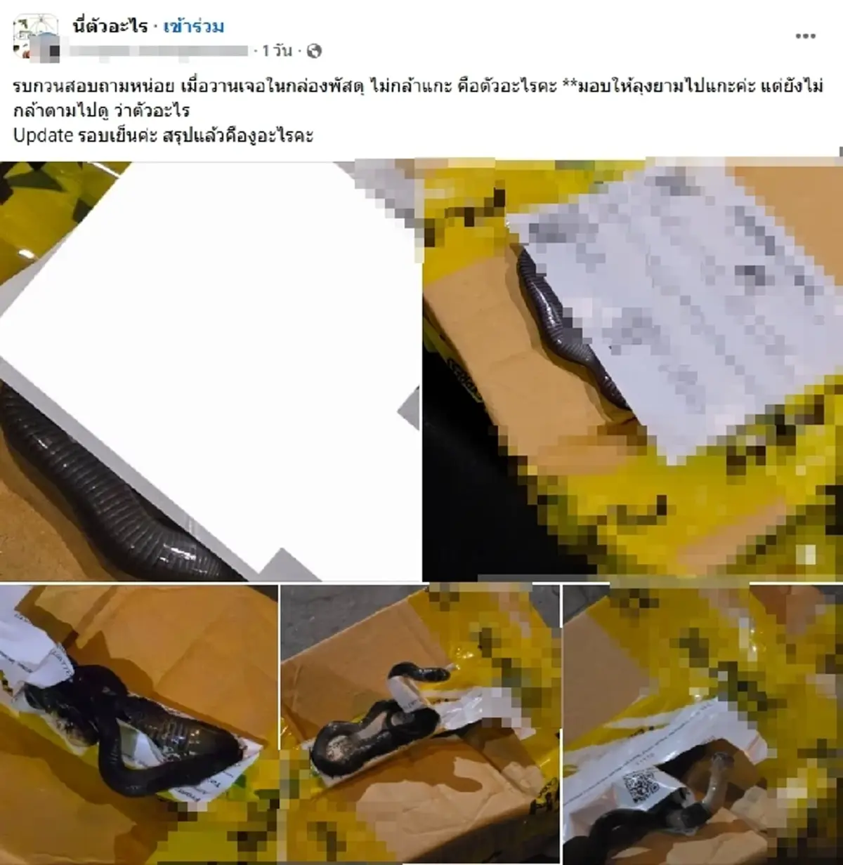 สาวแกะพัสดุ เจอตัวปริศนาติอยู่ในกล่อง รู้ตัวอะไรยิ่งขนลุก!