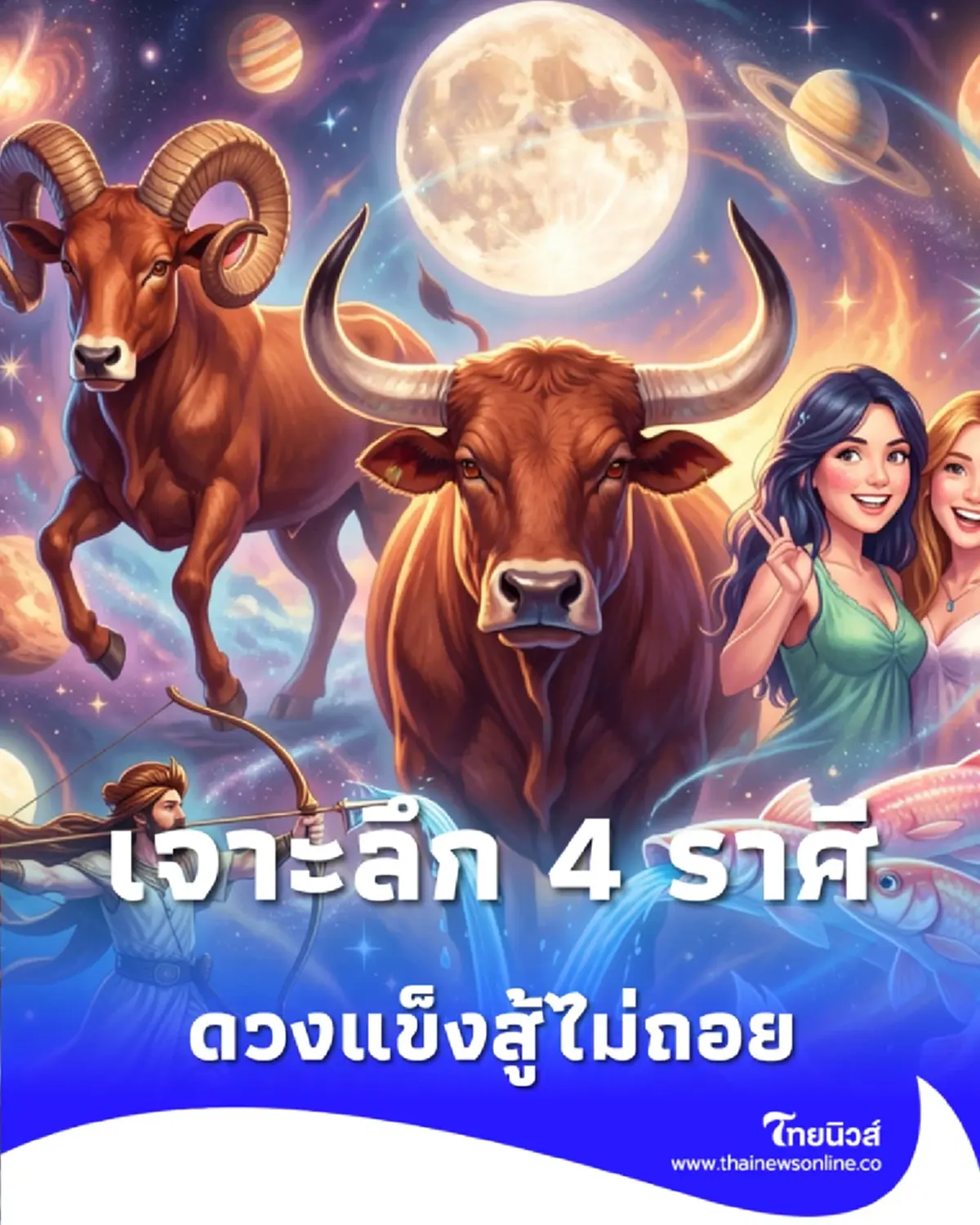 4 ราศี ดวงแข็งสู้ไม่ถอย มีสิ่งศักดิ์สิทธิ์หนุนหลัง-ศัตรูแพ้ภัย