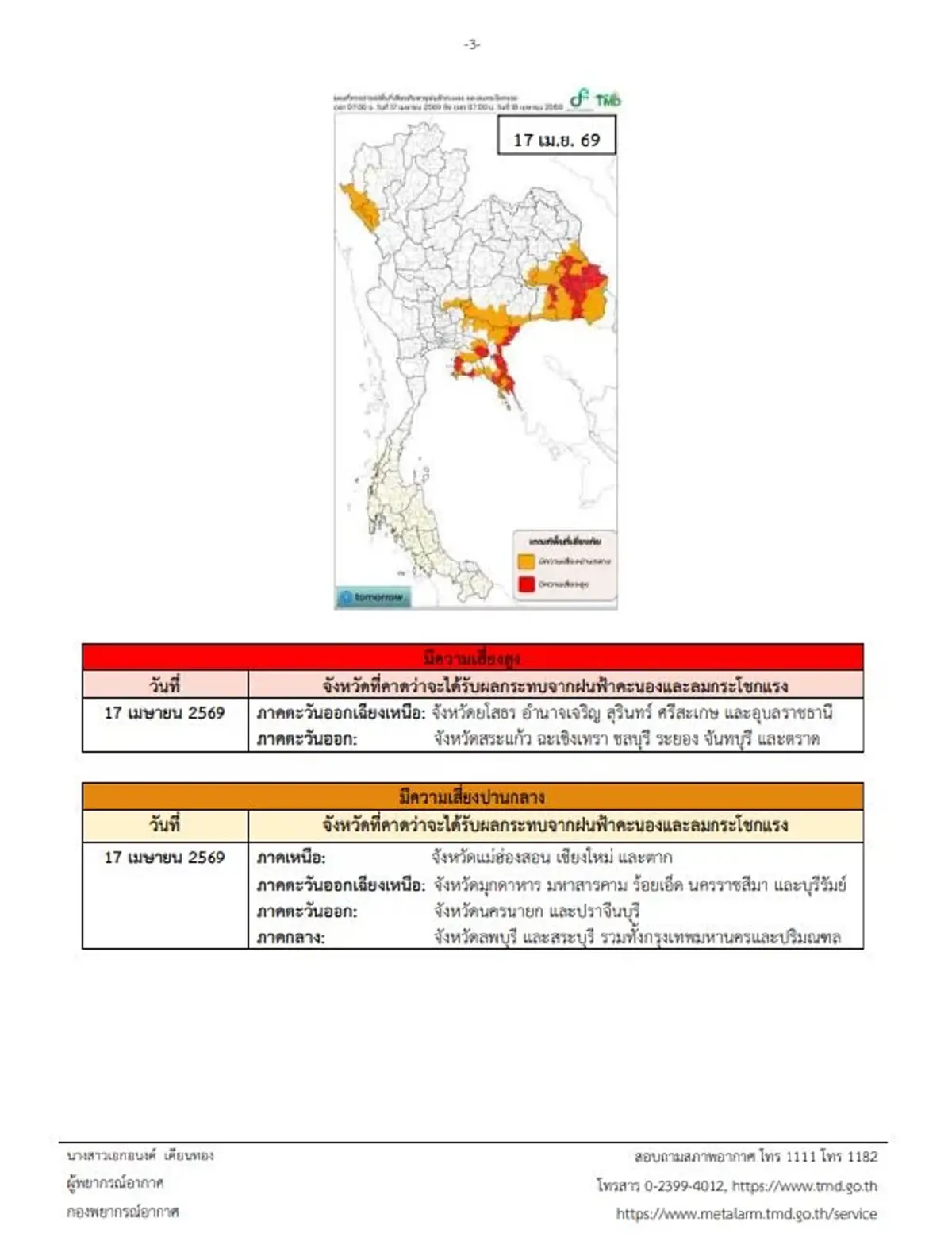 เตือนภัยด่วน ฉ.5 พิกัดพายุฤดูร้อนถล่ม ทั้งฝนทั้งร้อนจัด