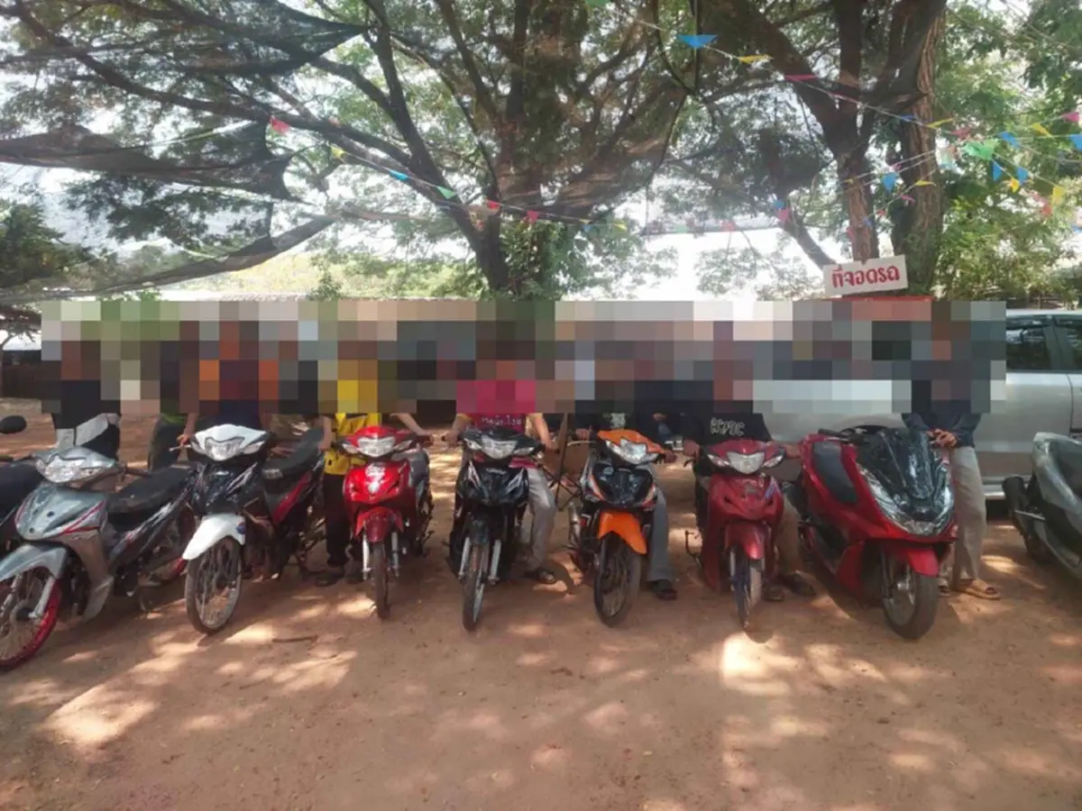 สกัดจับแก๊งเด็กแว้นป่วนเขื่อนลำปาว ยึดจยย.แต่งซิ่ง 38 คัน