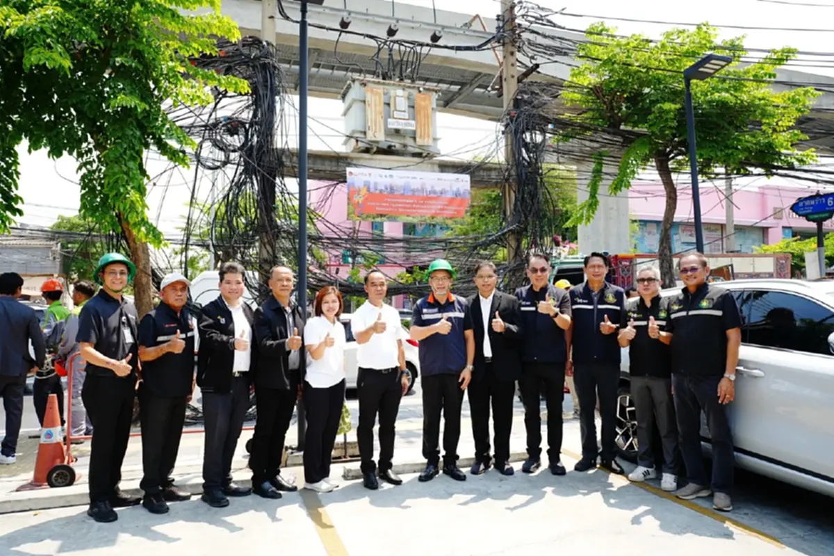 MEA ผนึกภาคีเครือข่าย เดินหน้ารื้อสายสื่อสารถนนลาดพร้าว ปูทางรองรับสายไฟฟ้าใต้ดิน