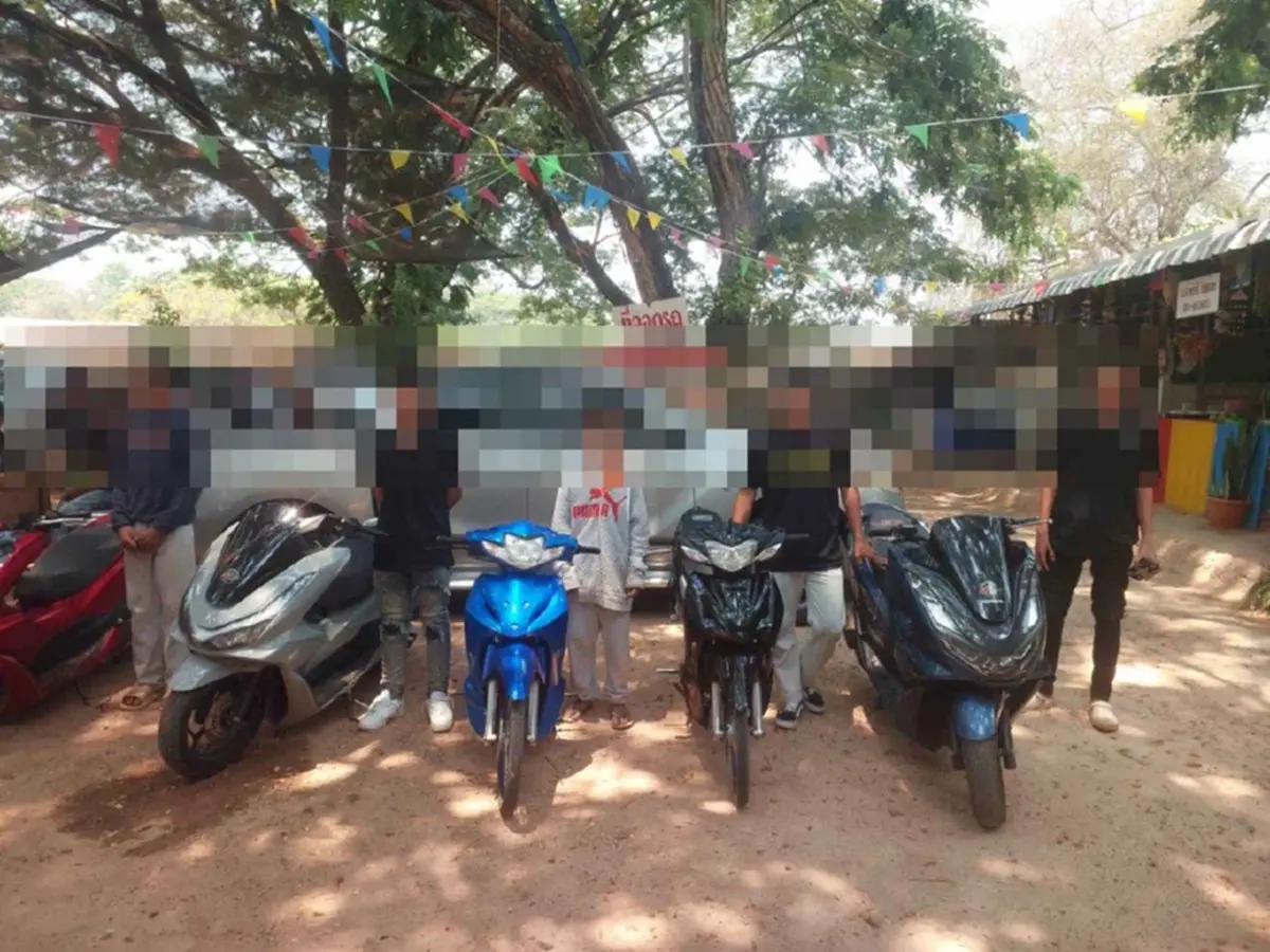 สกัดจับแก๊งเด็กแว้นป่วนเขื่อนลำปาว ยึดจยย.แต่งซิ่ง 38 คัน