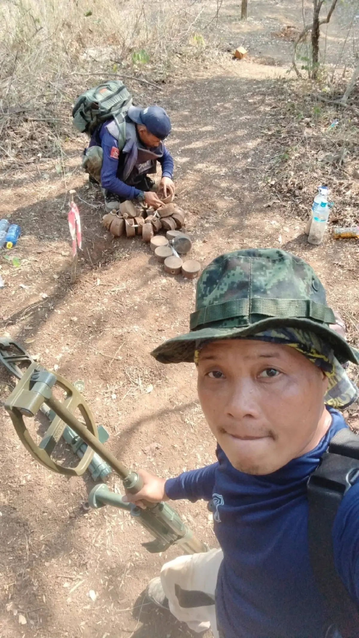 ภารกิจกู้ทุ่นระเบิดสระแก้ว วันเดียวเจอ 32 ทุ่น เคลียร์แล้ว 62%