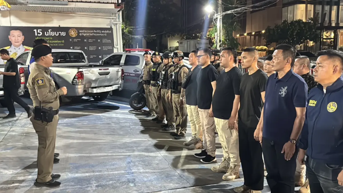 บุกกวาดล้างวอล์คกิ้งสตรีท! ตำรวจพัทยาผนึกกำลังฝ่ายปกครอง